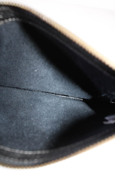 Neiman Marcus For Target Women's Metallic Leather Zip Clutch Handbag Silver