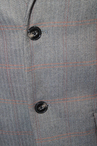 Paisley & Gray Men's Collared Lined Long Sleeves Plaid Jacket Size M