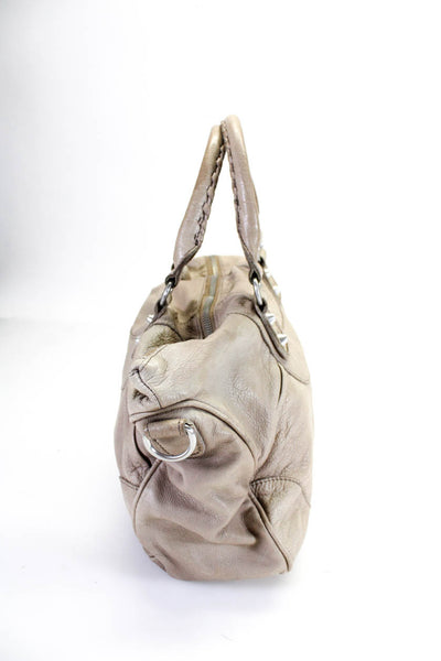 Liebeskind Women's Leather Zip Crossbody Handbag Beige Gray