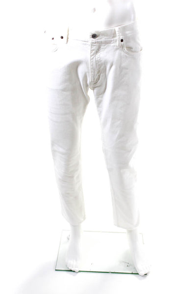 ACNE Studios Mens Jeans White Cotton Size 34X32