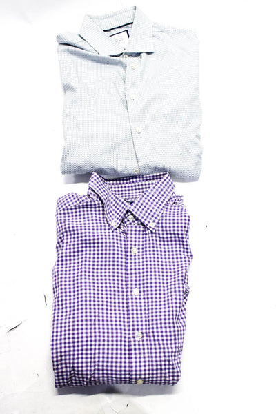 Vineyard Vines Men's Long Sleeve Button Up Shirt Blue Purple Size L, 16 Lot 2