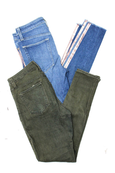 Joes Just Black Women's Skinny Jeans Blue Green Size 27 29 Lot 2