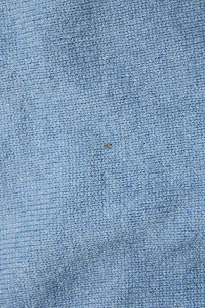Folio Men's Long Sleeve Wool Crew Neck Sweater Baby Blue Size M