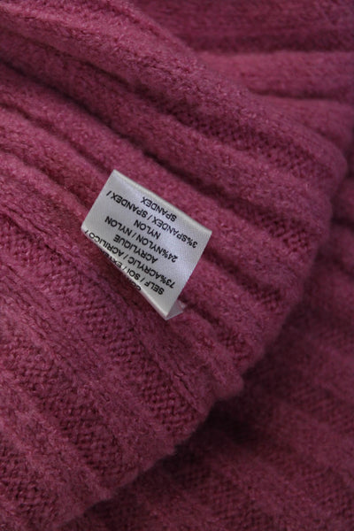 Wayf  Women's Long Sleeve Turtle Neck Sweater Pink Size XS