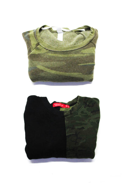 Philanthropy Alternative Womens Camouflage Sweaters Black Green Size XS/S Lot 2