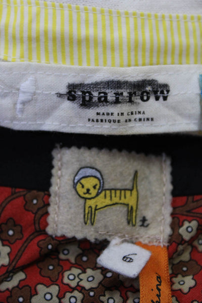 Sparrow Anthropologie Womens Cardigan Sweater Skirt White Black Medium 6 Lot 2