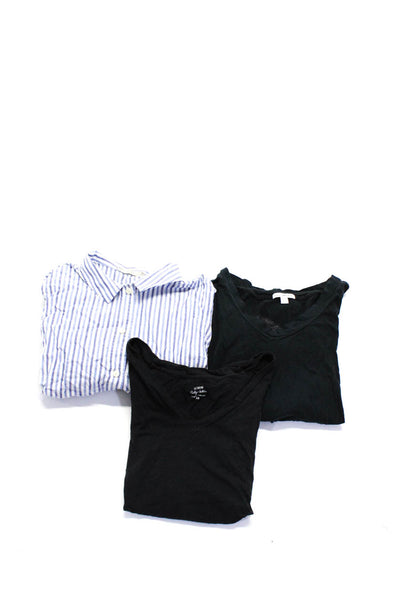 Standard James Perse J Crew Everlane Womens Shirts Black Blue White XS S 1 Lot 3