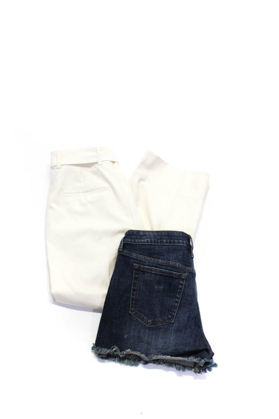 Joes Club Monaco Womens Cotton Distress Hem Shorts Pants Blue Size 6 29 Lot 2