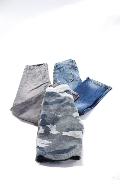 Crewcuts Joes Boys Camouflage Solid Shorts Pants Gray White Blue Size 7 Lot 3