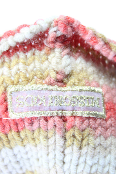 Missoni Kids Girls Striped Knit Pom Hat Multicolor Size 9-12M