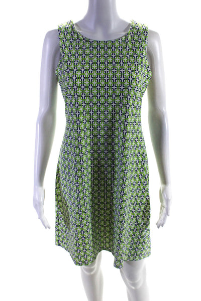 Jude Connally Womens Scoop Neck Sleeveless Abstract Nylon Dress Multi Size S