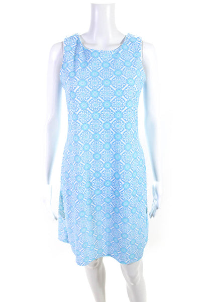 Jude Connally Womens Graphic Abstract Athletic Shift Dress Blue Size Small