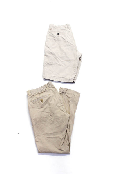 J Crew Mens Shorts Khaki Cotton Straight Leg Essential Pants Size 31 30 lot 2