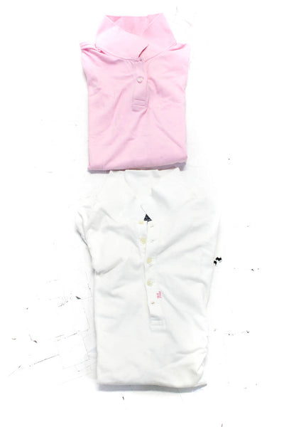 Ralph Lauren Polo Jeans DKNY Womens White Cotton Collar Polo Shirt Size S lot 2