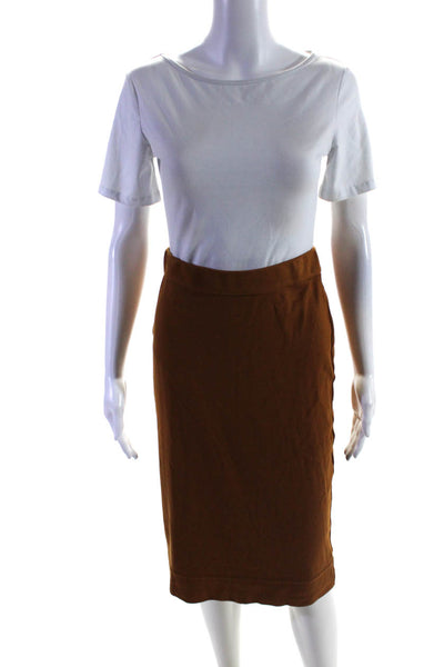Marc By Marc Jacobs Women's Knee Length Knit Pencil Skirt Brown Size S