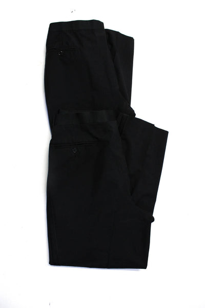 Brooks Brothers Mens Dress Pants Black Wool Size 37 36 Lot 2