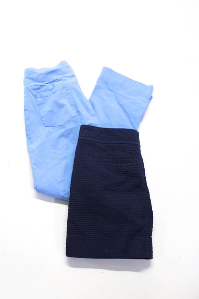 Lilly Pulitzer J McLaughlin Womens Pockets Skort Pants Blue Size 00, 2 Lot 2