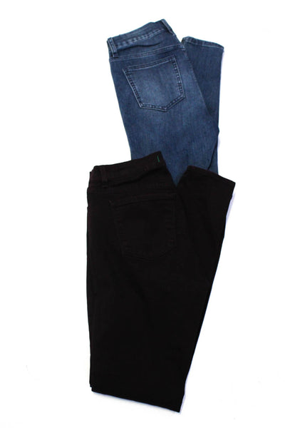 Joes J Brand Womens Mid-Rise Skinny Leg Jeans Blue Burgundy Size 27 30 Lot 2