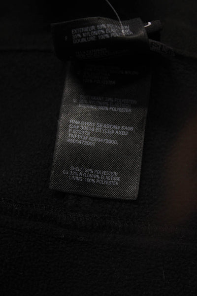 The North Face Boys Long Sleeve Front Zip Logo Light Jacket Black Size XL
