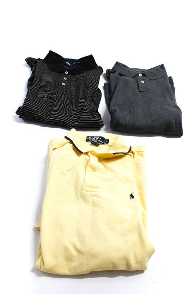 Polo Ralph Lauren Polo Golf Mens Polo Shirts Gray Yellow Black Size XL L Lot 3
