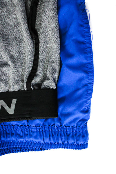 Calvin Klein Nike Men's Lined Elasticated Swim Trunks Blue Gray Size L XL, Lot 2