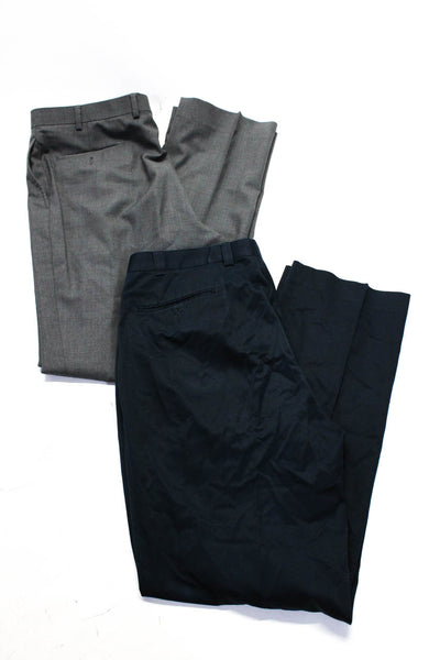 Lauren Ralph Lauren Mens Navy Cotton Pleated Straight Dress Pants Size 38 lot 2