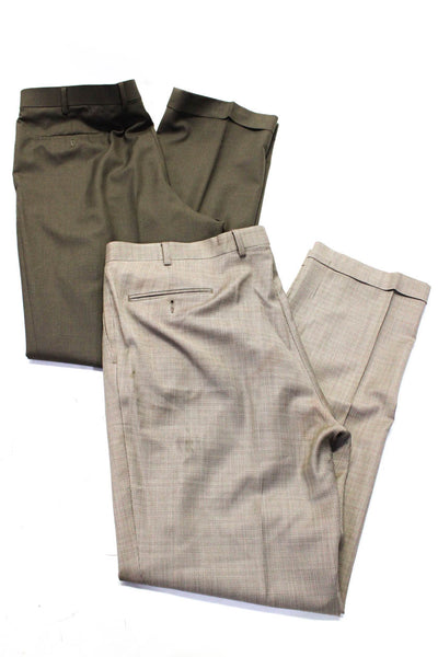 Lauren Ralph Lauren Mens Brownish Gray Wool Pleated Straight Pants Size 38 lot 2