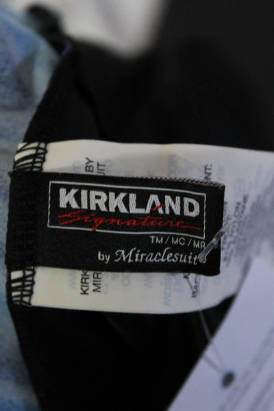 Kirkland Signature Women's Low Back One Piece Swimsuit Blue Size 14