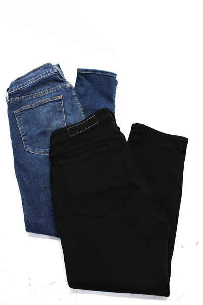 Rag & Bone Frame Womens Cotton Buttoned Skinny Leg Jeans Blue Size 27 28 Lot 2