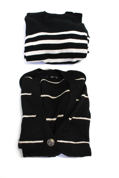 MNG Massimo Dutto Womens Cardigan Sweater Dress Black Brown Medium Lot 2