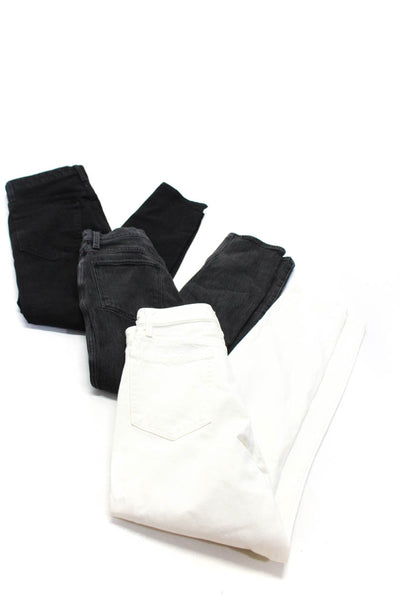 We Wore What x Joes Womens Danielle Straight Leg Jeans Black White Size 26 Lot 3