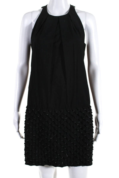 Kenzo Paris Women's Sleeveless Cut Out Sheath Dress Black Size FR.38
