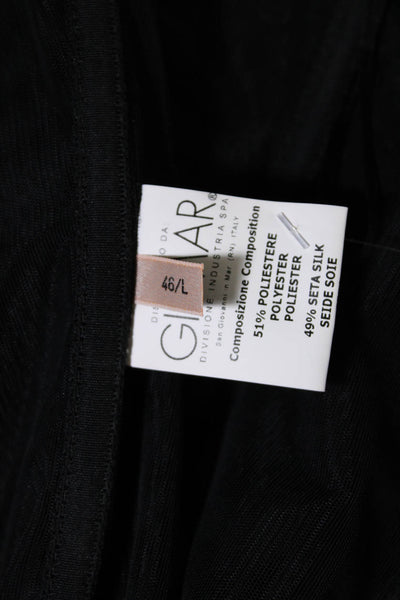 Giambattista Valli Womens Back Zip Strapless Embroidered Sexy Dress Black IT 46