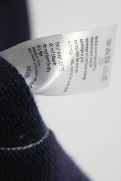 Lacoste Womens Striped Pocket Tight Knit Scarf Purple Navy Gray Size 72x11 in
