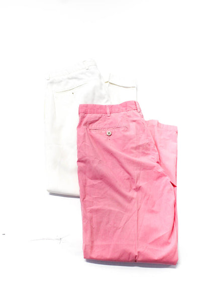 Daniel Cremieux Collection Mens Pink Cotton Pleated Straight Pants Size 50 Lot 2