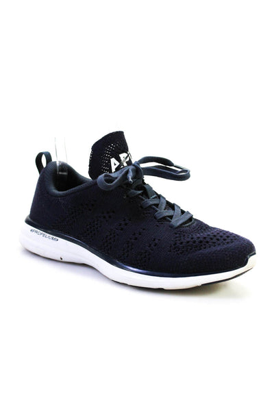 Athletic Propulsion Labs Mens Low Top Lace Up Active Sneakers Navy Blue Size 6.5