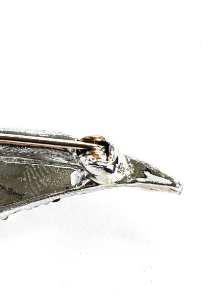 Designer Womens Vintage 1950's Silver Tone Rhinestone Genie Lamp Brooch Pin