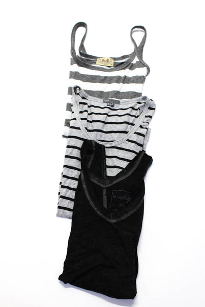 Juicy Couture Vince We the Free Womens Gray Striped Tank Top Size M lot 3