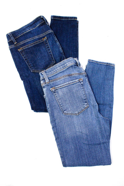 Joes J Brand Womens Blue Medium Wash Mid-Rise Skinny Leg Jeans Size 28 Lot 2