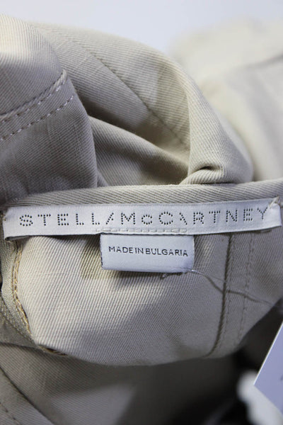 Stella McCartney Womens Back Zip Half Sleeve Mini Shift Dress Brown Size IT 42