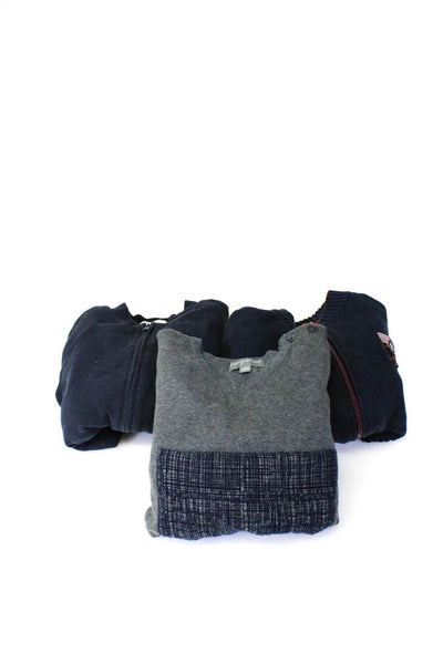 Pompomme 3Pommes Miles Boys Gray Blue Long Sleeve Sweater Top Size 7 lot 3