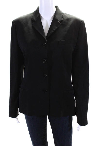 Ralph Ralph Lauren Womens Buttoned Collared Darted Blazer Black Size EUR38