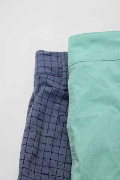 Adidas Vineyard Vines Men's Flat Front Casual Shorts Blue Green Size 32 Lot 2