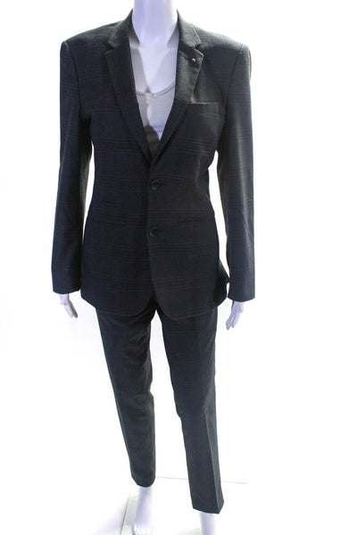 Alberto Cardinali Womens Gray Plaid Blazer Matching Pants Set Size 36R -  Shop Linda's Stuff