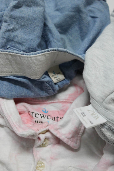 Crewcuts Zara Boys Hoodie Shorts Polo Shirt Pink Blue Gray Size 3T Lot 3