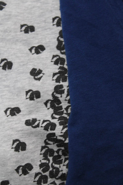Karl Lagerfeld Womens Crewneck Long Sleeves Graphic Sweatshirt Gray Size S Lot 2