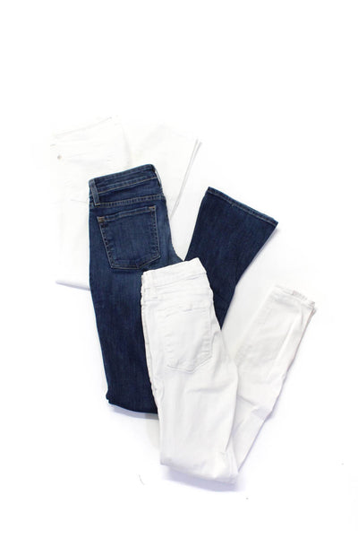 7 For All Mankind Frame Vince Womens Jeans White Blue Size 26 24 Lot 3