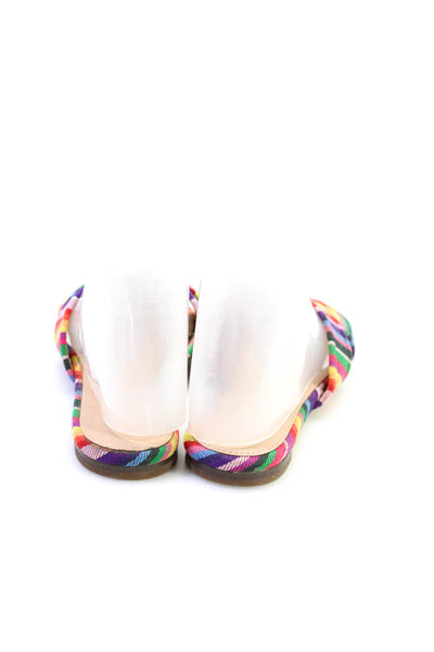 J.Crew Sandals Multi Color Striped Cora Crisscross Sandal Womens Size 8.5  New