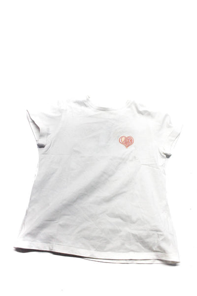 Chole Girls Crewneck Short Sleeves Graphic T-Shirt White Size 10
