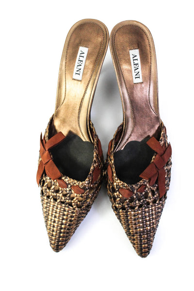 Alfani Women's Pointed Toe Cone Heels Mules Brown Size 9.5 - Shop Linda's  Stuff